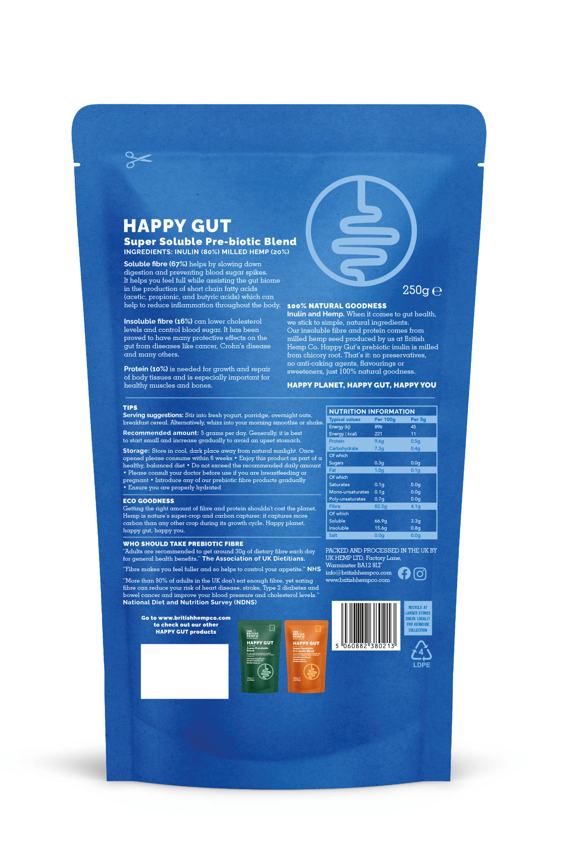 Happy Gut - Soluble pre-biotic blend