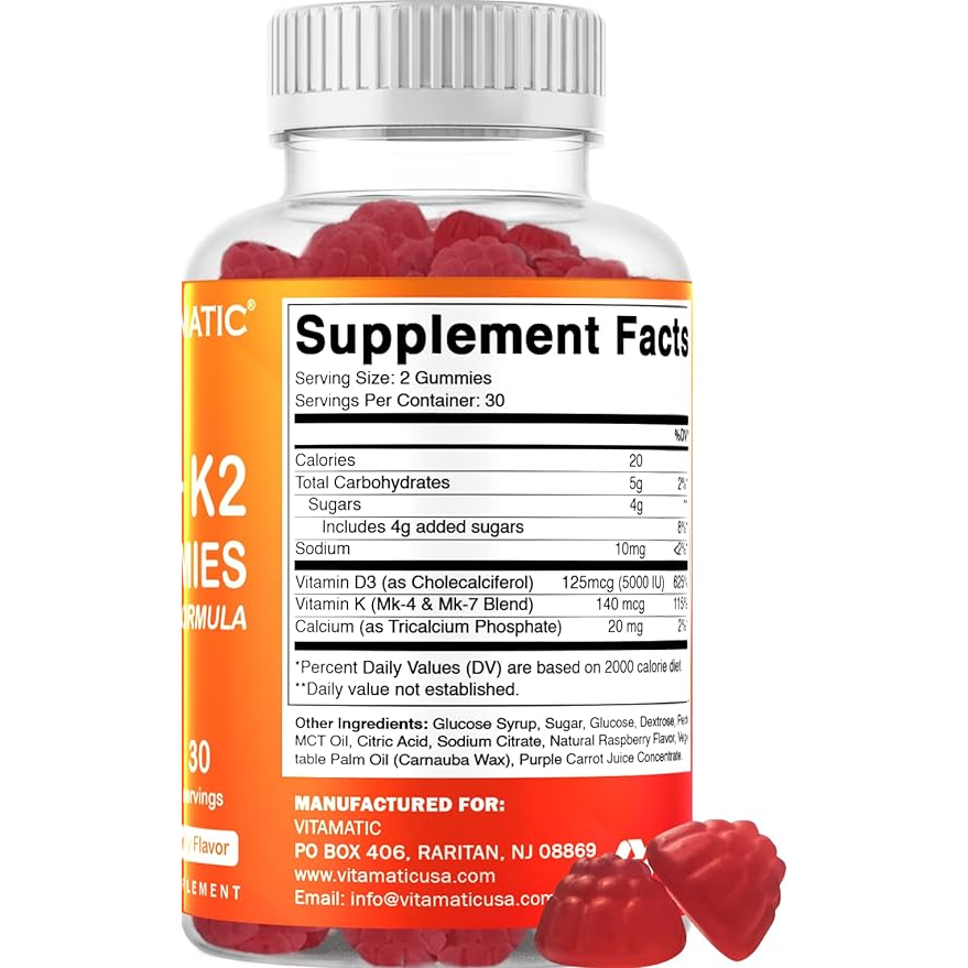 Vitamatic D3 K2 | 60 Vegan Gummies
