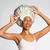 Adjustable Oversized Satin Bonnet- Aura