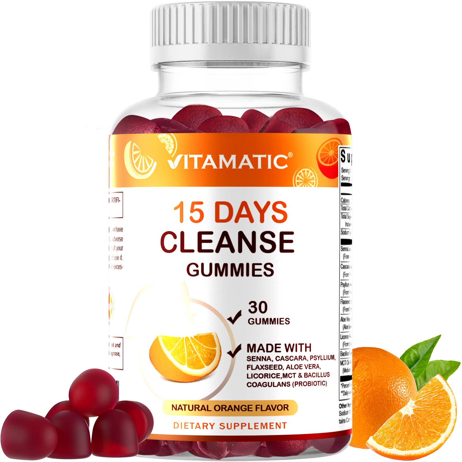 Vitamatic | 15 Days Cleanse Gummies | 30 Gummies