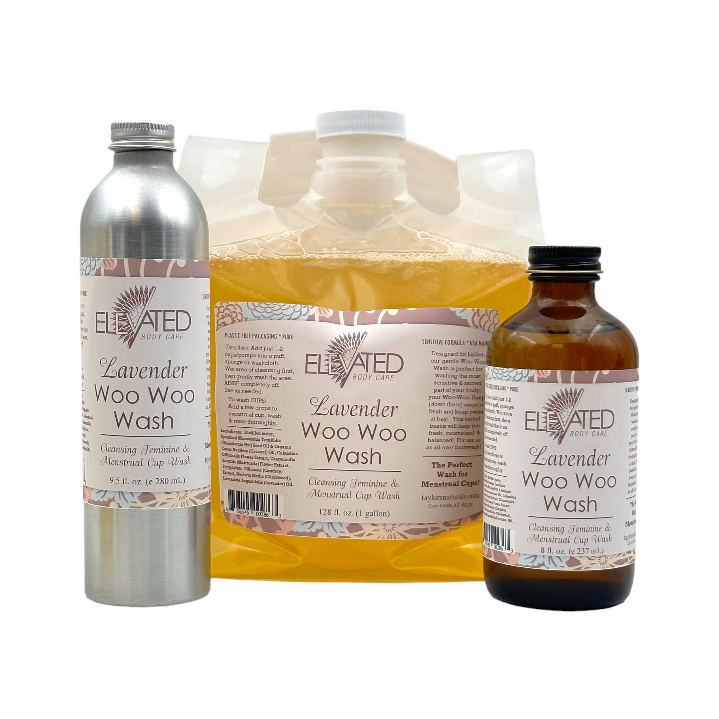 ELEVATED - Woo Woo Feminine Wash (Glass, Aluminum, or Bulk)