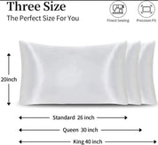 Satin Pillowcases for Hair and Skin (Set of 2)