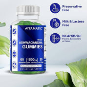 Vitamatic Ashwagandha 1500mg | 60 Vegan Gummies