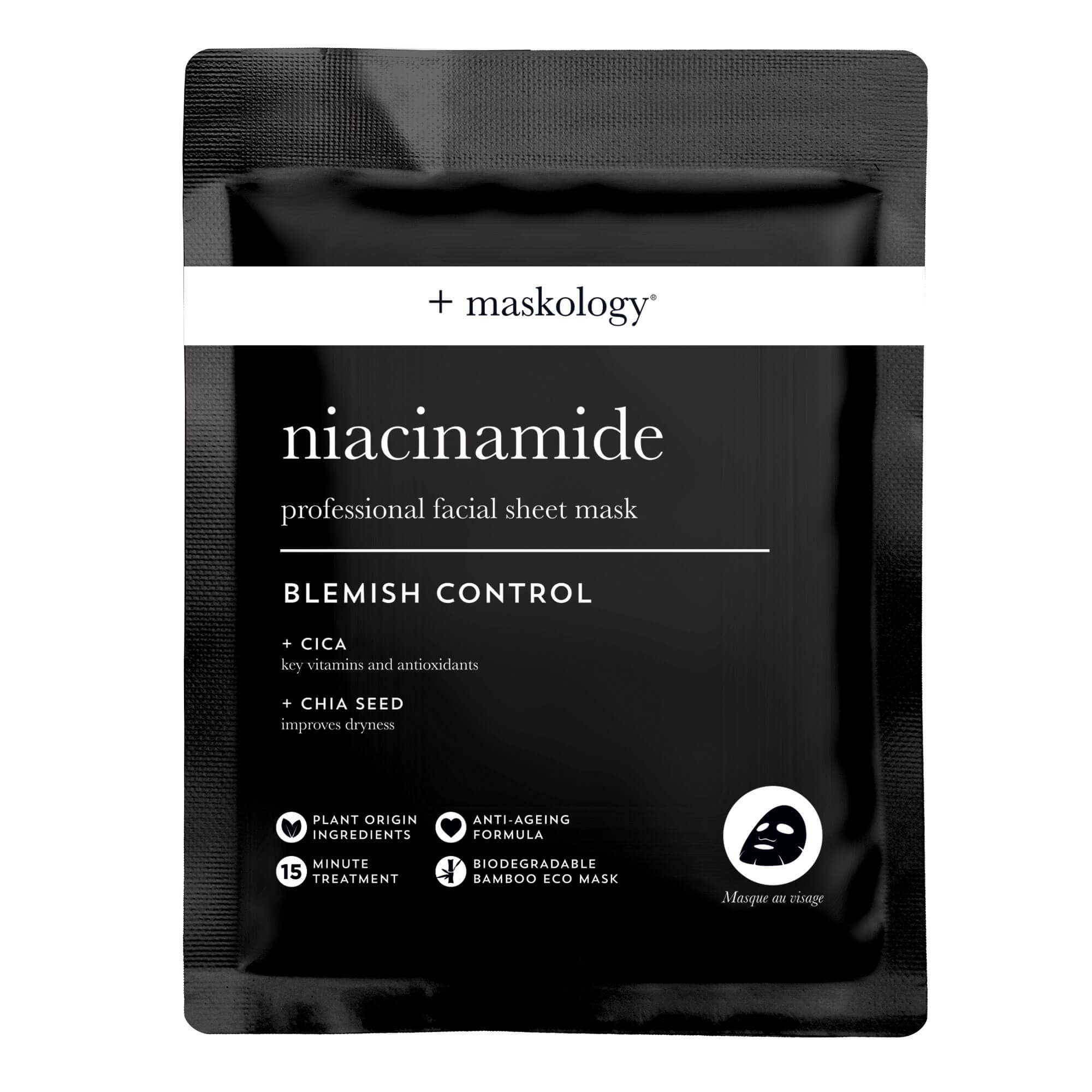 +maskology NIACINAMIDE Professional Sheet Mask