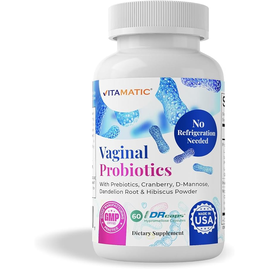 Vitamatic | Vaginal Probiotics 20 Billions 60 DR Capsules