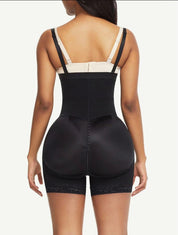Detachable Straps Side Zip Postoperative Body Shaper