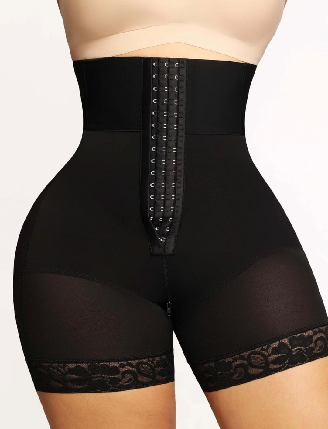 3-bones Triple-breasted High-waisted Elastic Body Butt Lifter