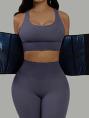 Steel Boned Tummy Control Waist Trainer with Double Belts