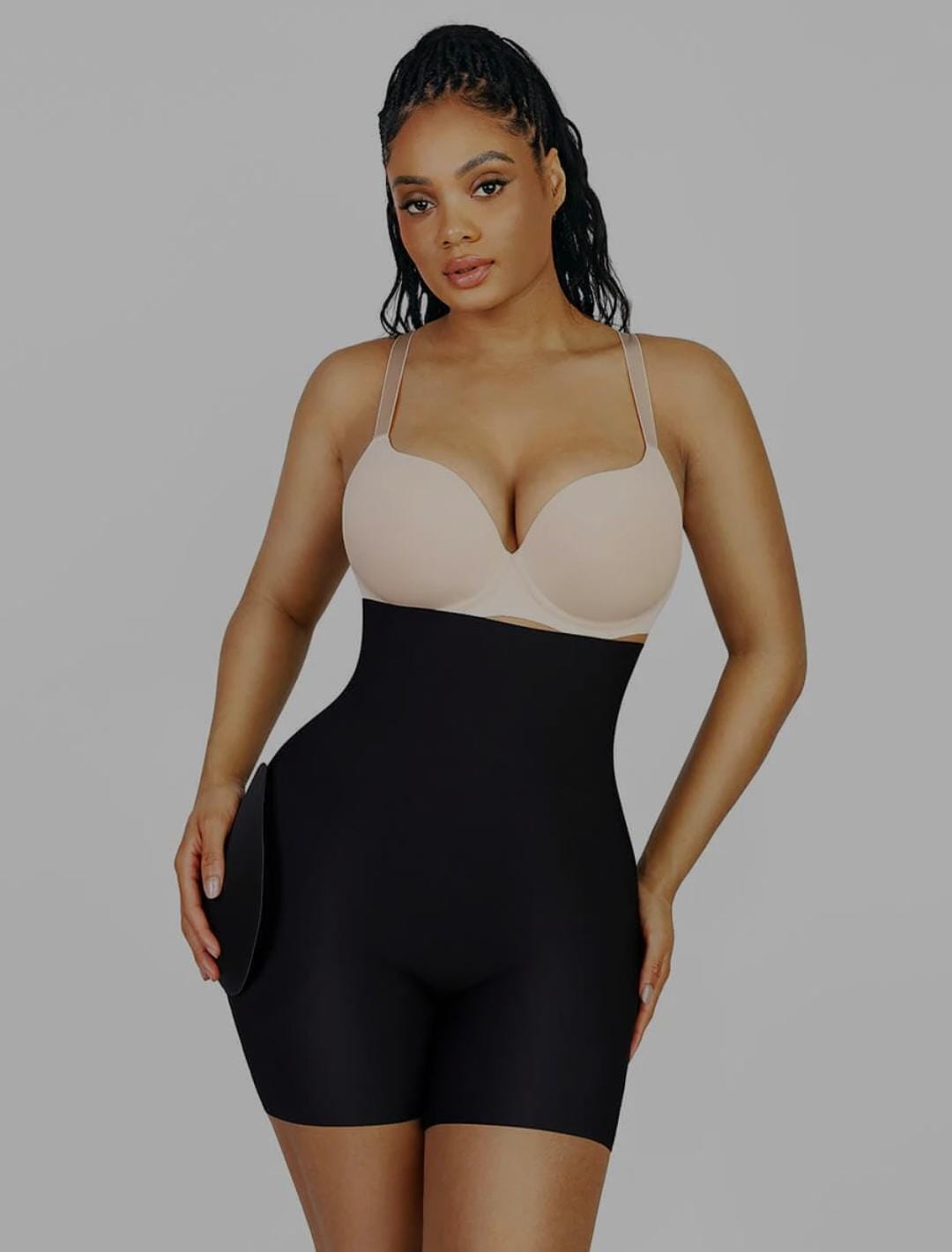High Waisted Air Slim Butt Lifter with Removable Hip Pads