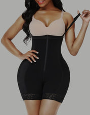 Butt Lifter High Waist Lace Removable Pads Firm Compression