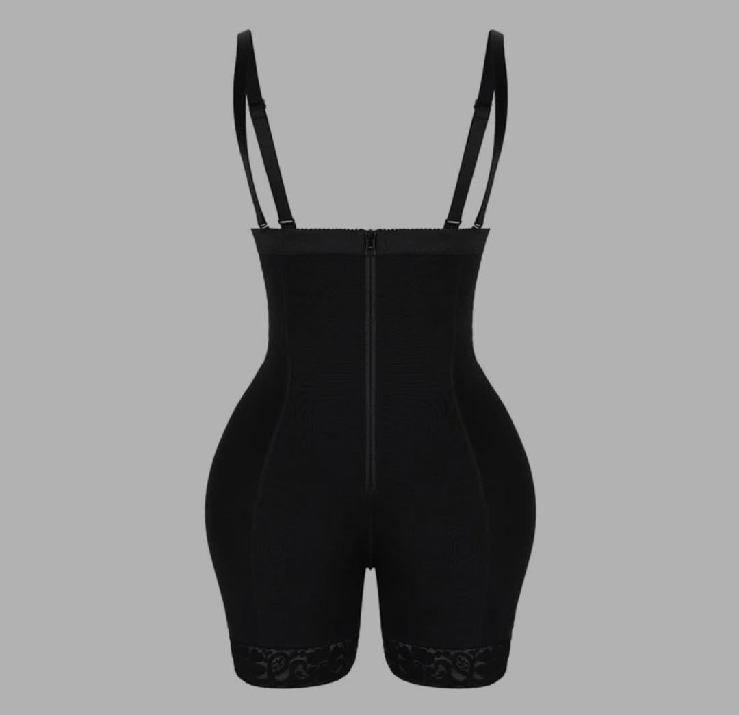 Butt Lifter High Waist Lace Removable Pads Firm Compression