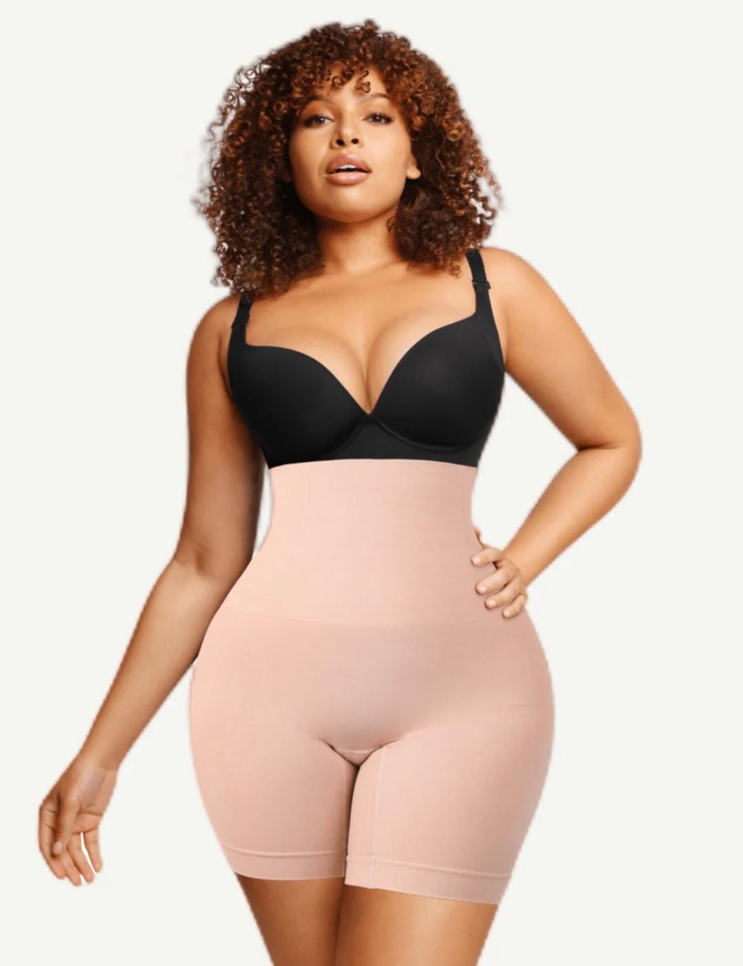 Seamless Double-Layer Tummy Panel 4 Steel Bones Shapewear Shorts