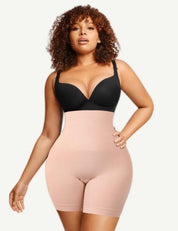 Seamless Double-Layer Tummy Panel 4 Steel Bones Shapewear Shorts
