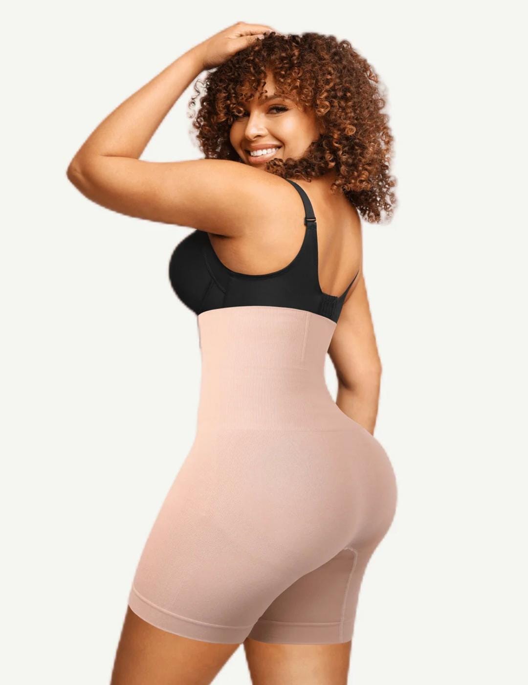 Seamless Double-Layer Tummy Panel 4 Steel Bones Shapewear Shorts