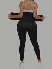 Butt Lifting Leggings Slimming Belt Smooth Hooks with Pocket for Yoga