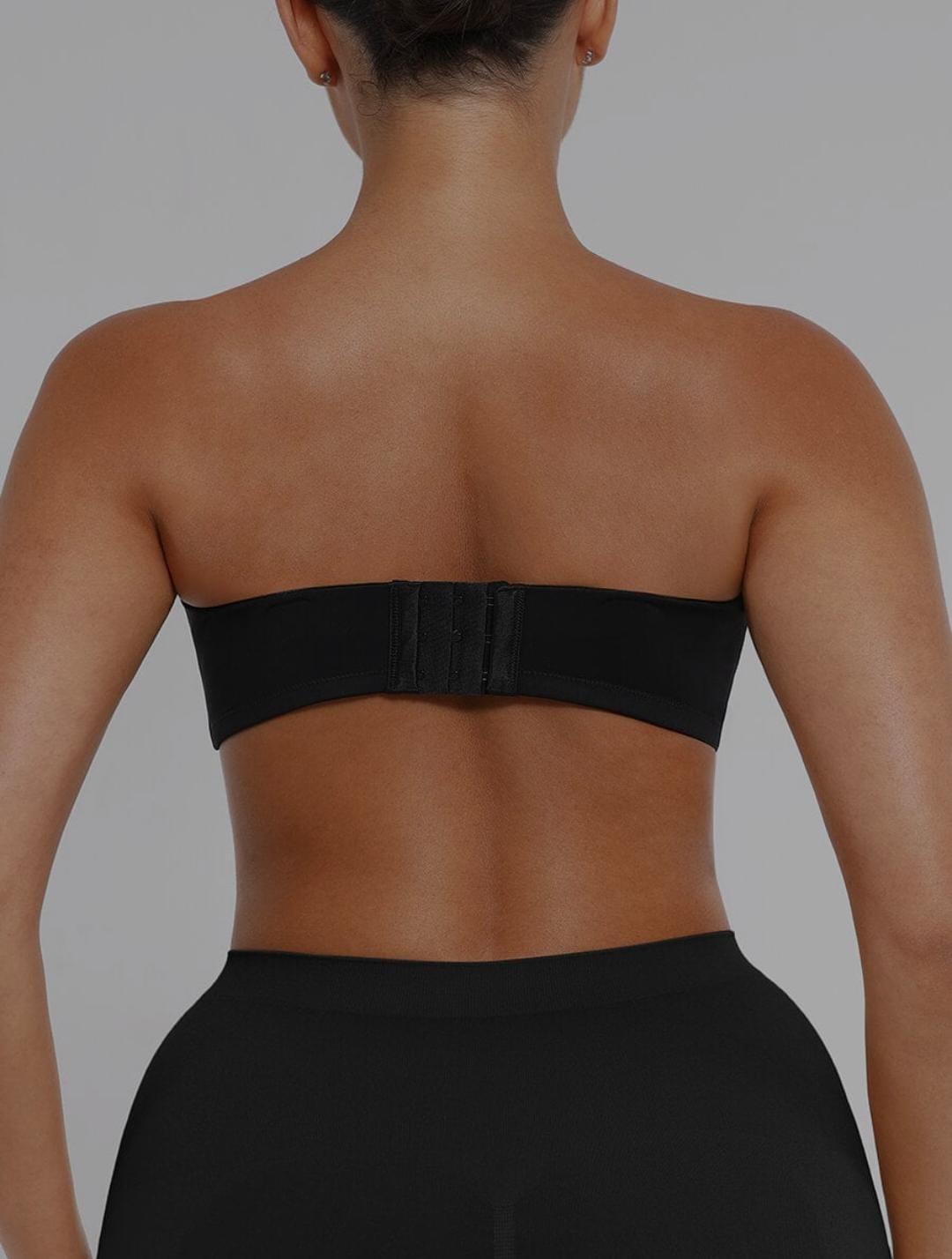 Strapless Non-slip Gathering Bust Support Underwire 1/2 Cup Bra