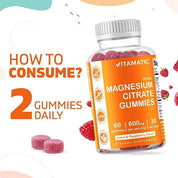 Vitamatic Magnesium Citrate Gummies 600mg per Serving