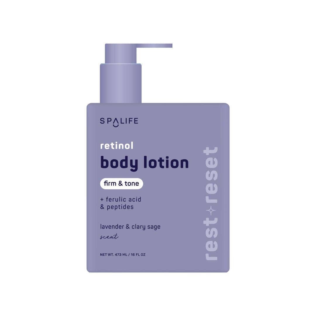 Rest Reset Retinol Body Lotion, Lavender & Clary Sage Scent