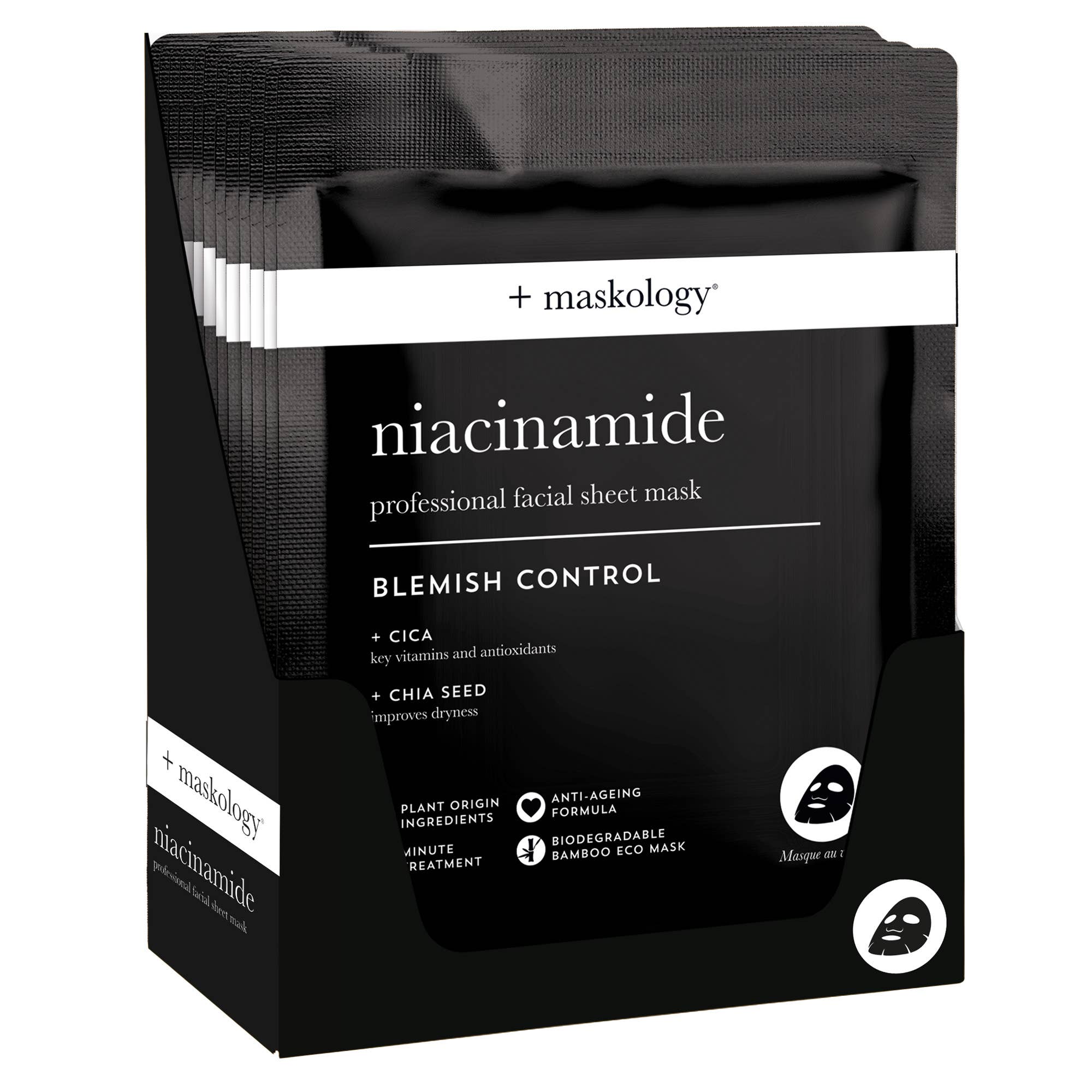 +maskology NIACINAMIDE Professional Sheet Mask
