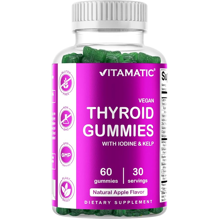 Vitamatic Vegan Thyroid Gummies with Iodine & Kelp