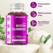 Vitamatic Biotin Gummies 10,000mcg