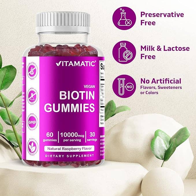 Vitamatic Biotin Gummies 10,000mcg