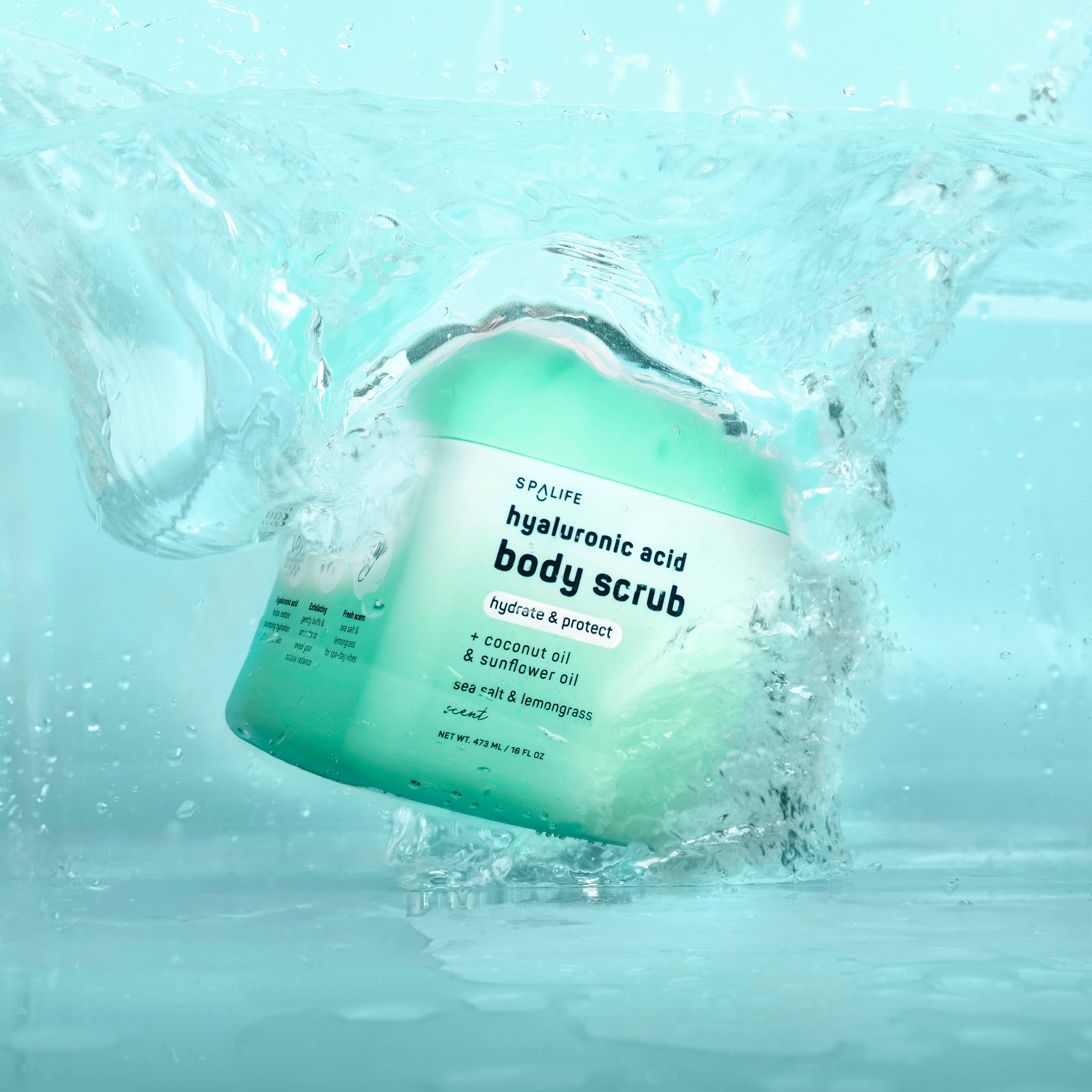 Hyaluronic Acid Body Scrub with Coconut Oil & Sunflower Oil