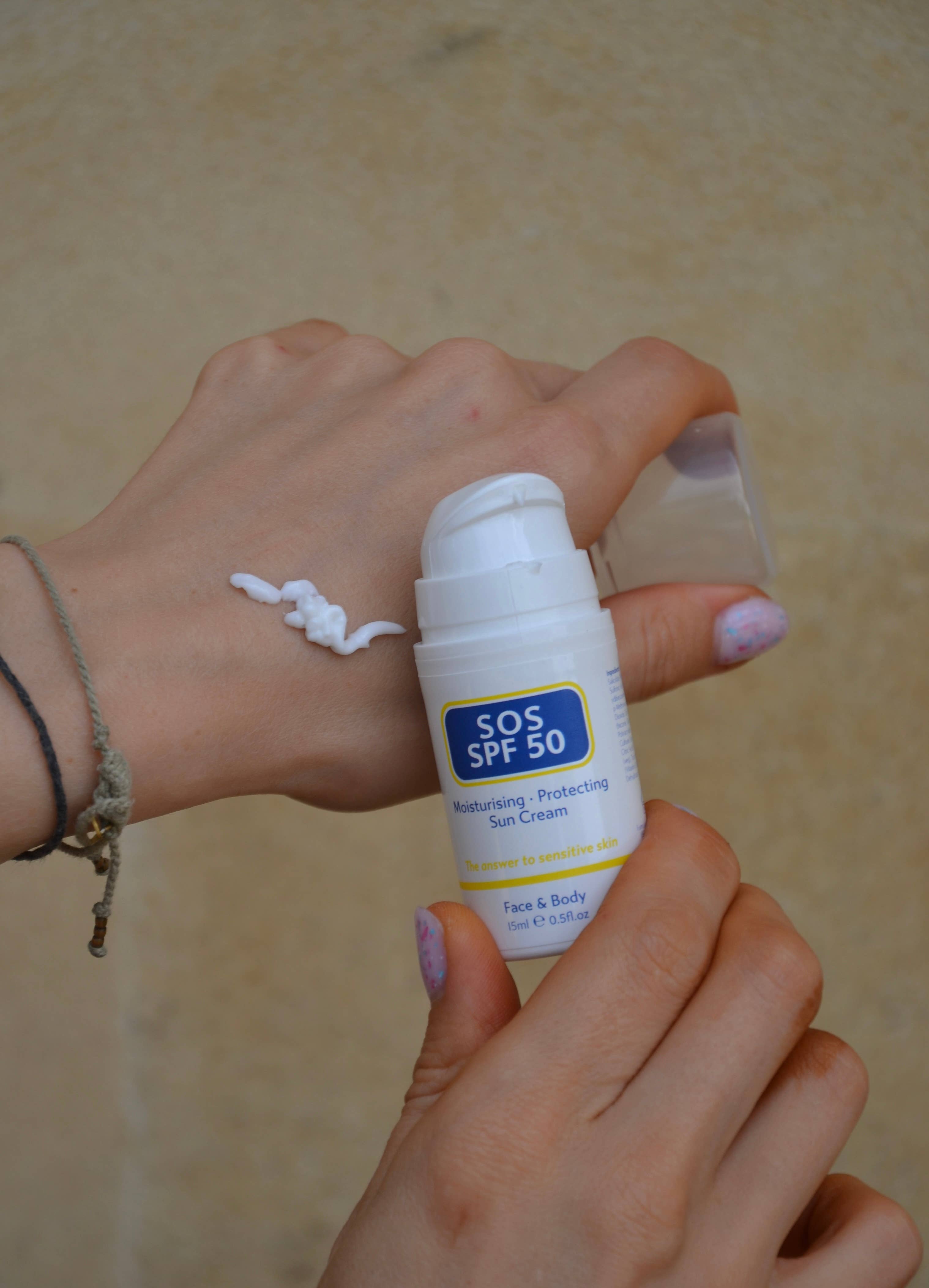 SOS SPF 50 Sun Cream, 15ml