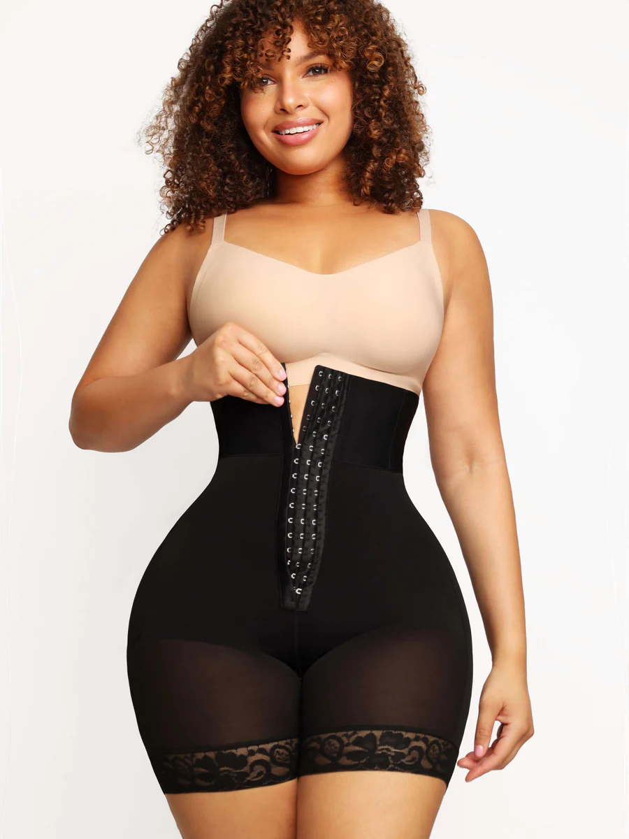Long high waist strapless body-shaper
