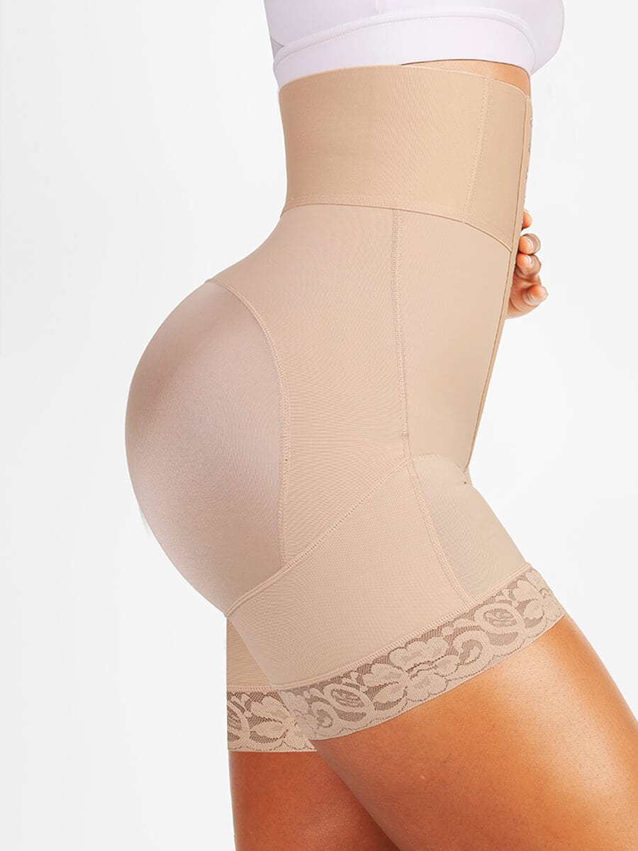 Long high waist strapless body-shaper