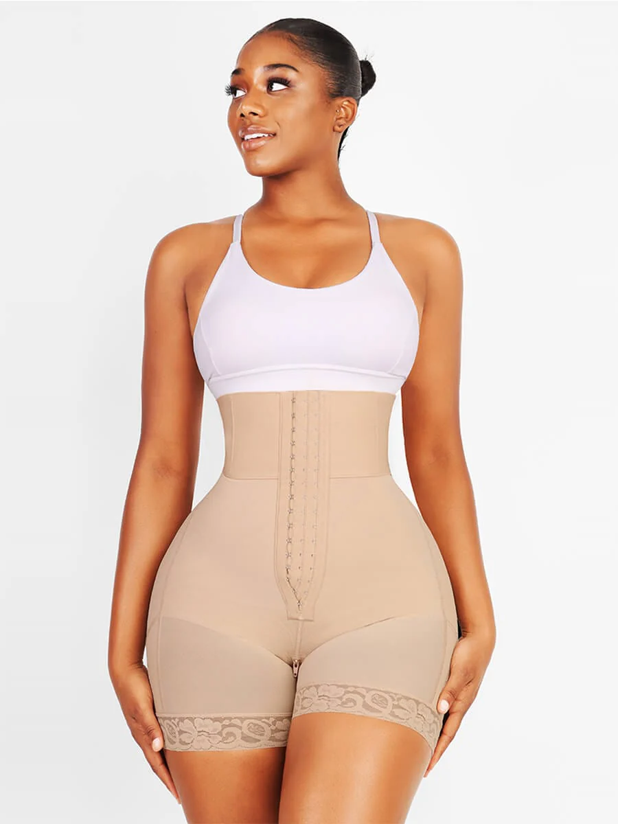 Long high waist strapless body-shaper