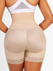Long high waist strapless body-shaper