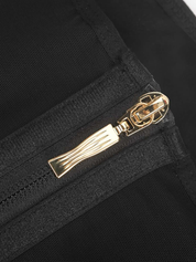 Smooth look Fat Burning Front Double Layer Zipper Tummy Control Waist Trimmer