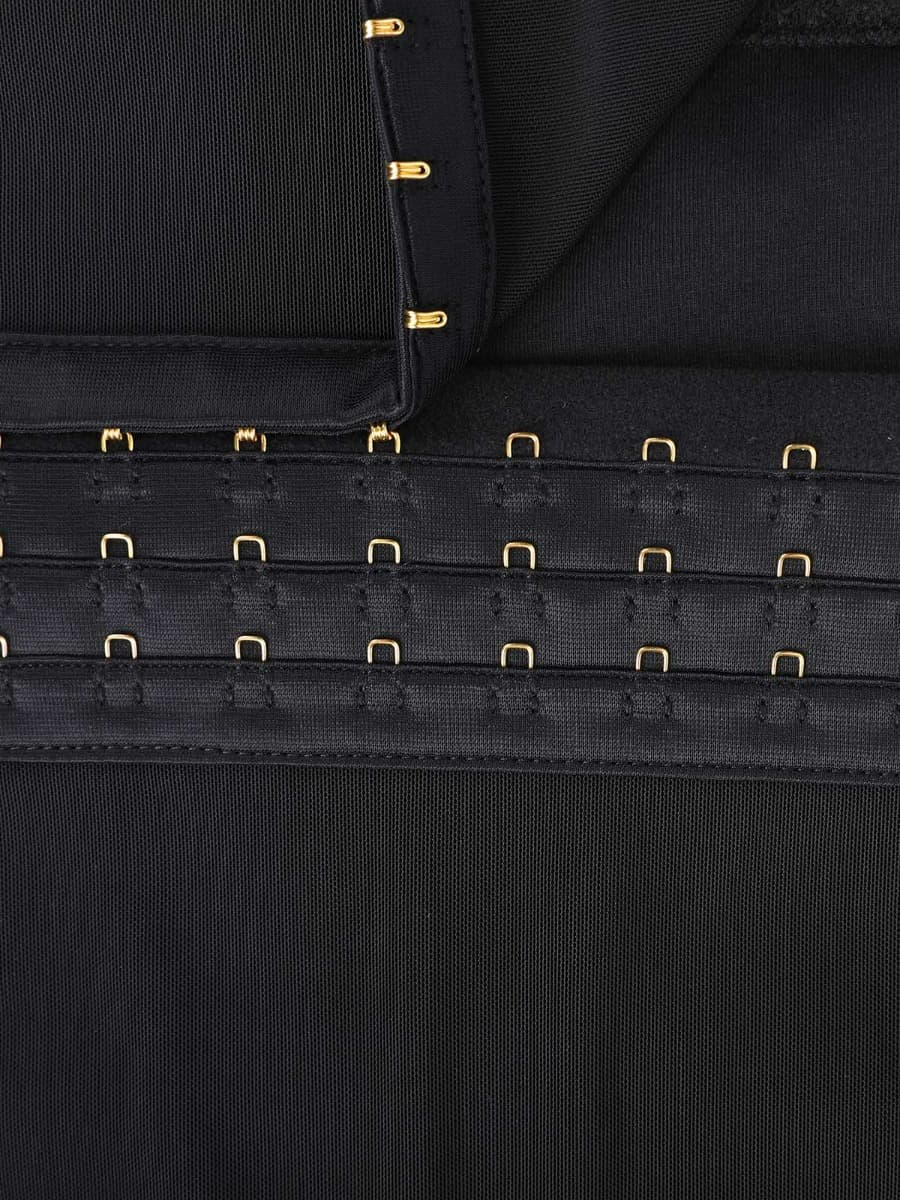 Smooth look Fat Burning Front Double Layer Zipper Tummy Control Waist Trimmer