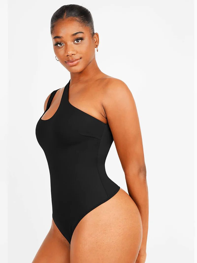One Side Shoulder Bodysuit