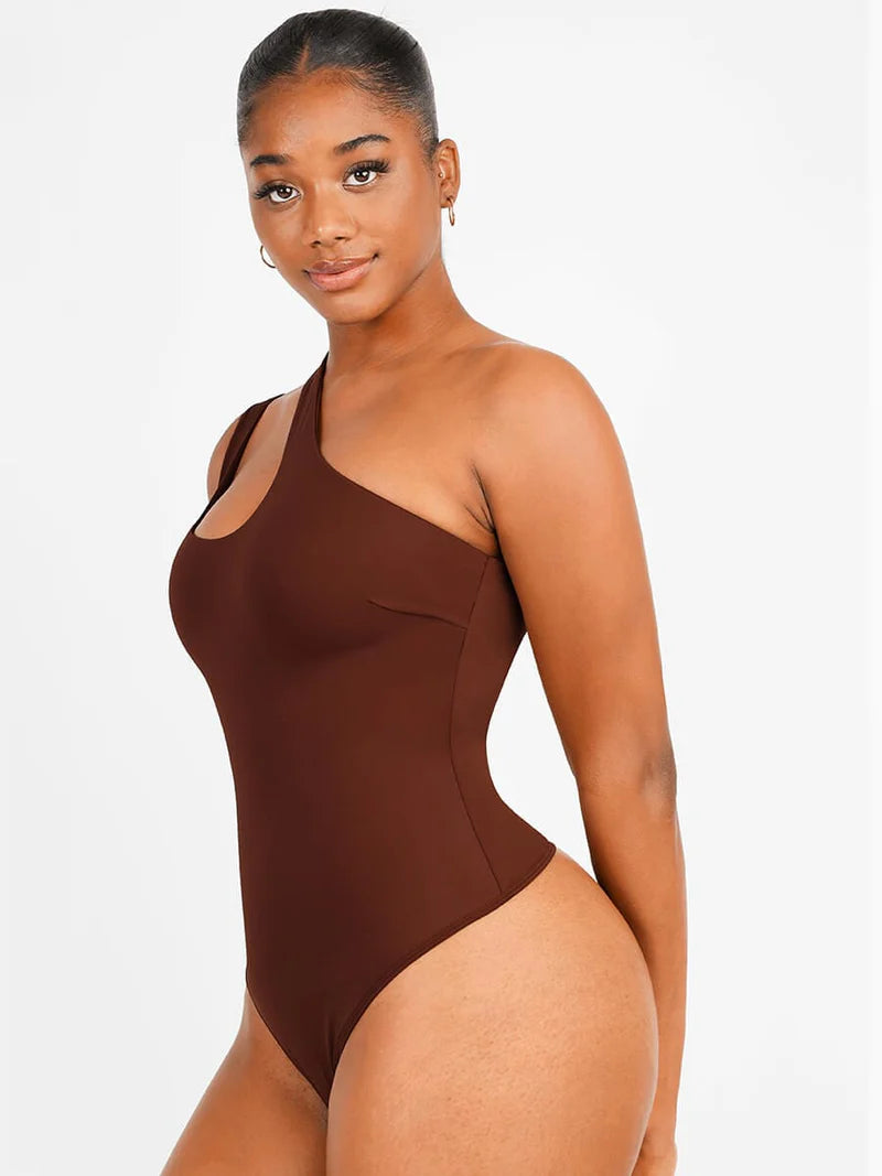 One Side Shoulder Bodysuit