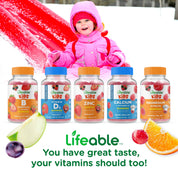 Lifeable Sugar Free Vitamin C for Kids 250 mg Gummies