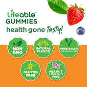Lifeable Vitamin D3 + K2 Gummies for Kids - Great Tasting!