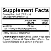 Vitamatic | Melatonin 20mg Liquid Drops Natural Berry Flavor