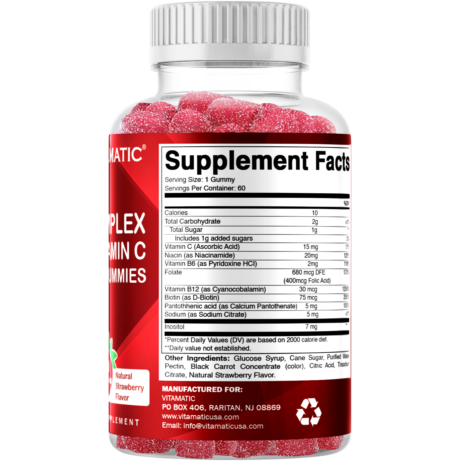 Vitamatic Vitamin B Complex Gummies with Vitamin C