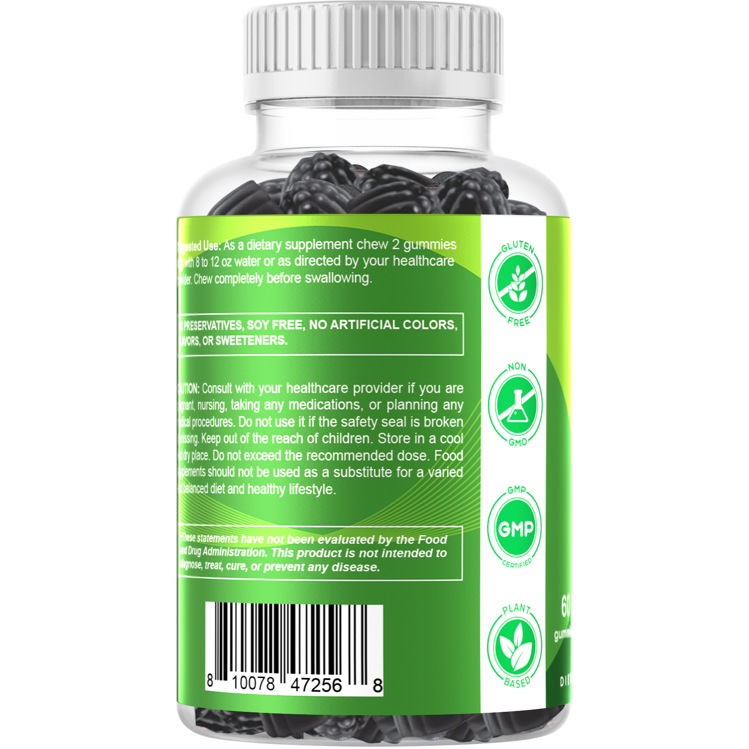 Vitamatic | Sugar Free Moringa Gummies 10000 mg | 60 Gummies