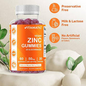 Vitamatic Zinc 50mg | 60 Vegan Gummies