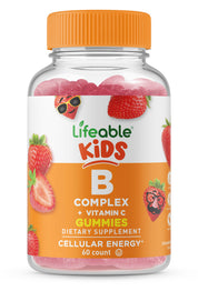 Lifeable Vitamin B Complex 5000 mcg + Vit C for Kids Gummies