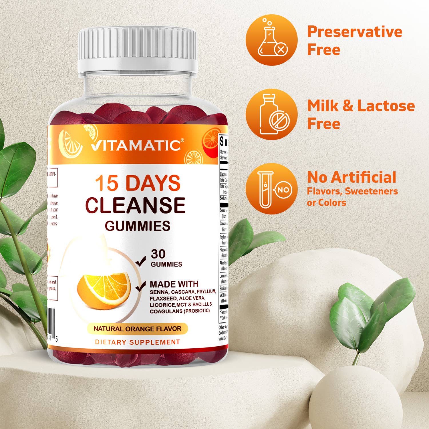 Vitamatic | 15 Days Cleanse Gummies | 30 Gummies