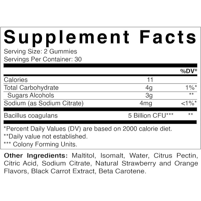 Vitamatic Probiotic 5 Billion CFUs | 60 Vegan Gummies