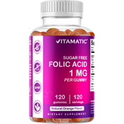 Vitamatic Folic Acid Gummies 1000mcg (1 mg)