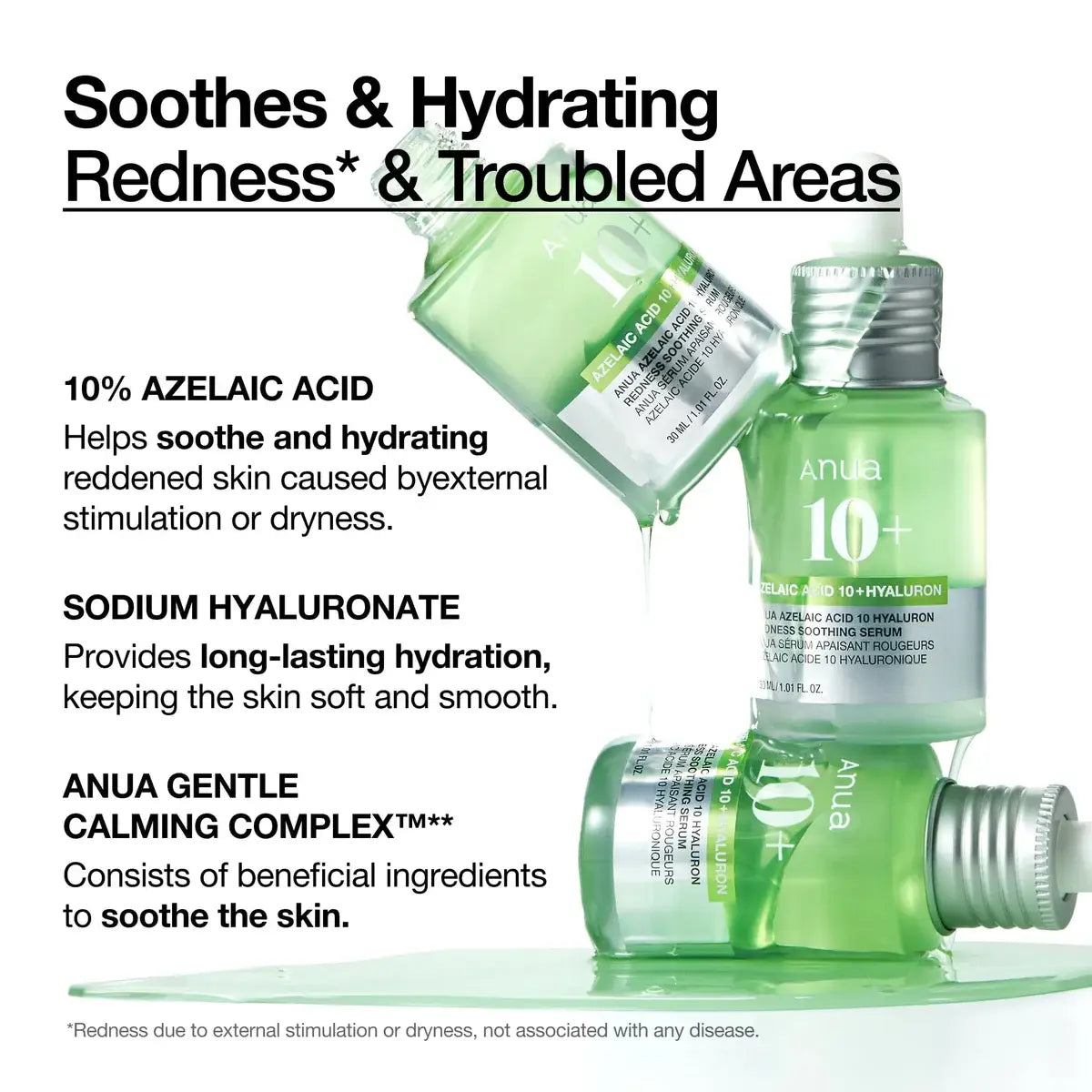 [Anua] Azelaic Acid 10 Hyaluron Redness Soothing Serum, 30ml
