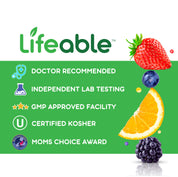 Lifeable Sugar Free B Complex + Vitamin C for Kids Gummies