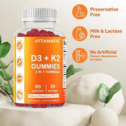 Vitamatic D3 K2 | 60 Vegan Gummies