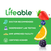 Lifeable Vitamin D3 + K2 Gummies for Kids - Great Tasting!